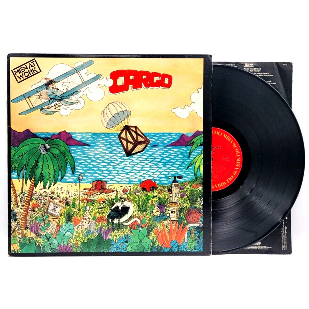MEN AT WORK‎ - CARGO - ROCK LP RECORD COLUMBIA